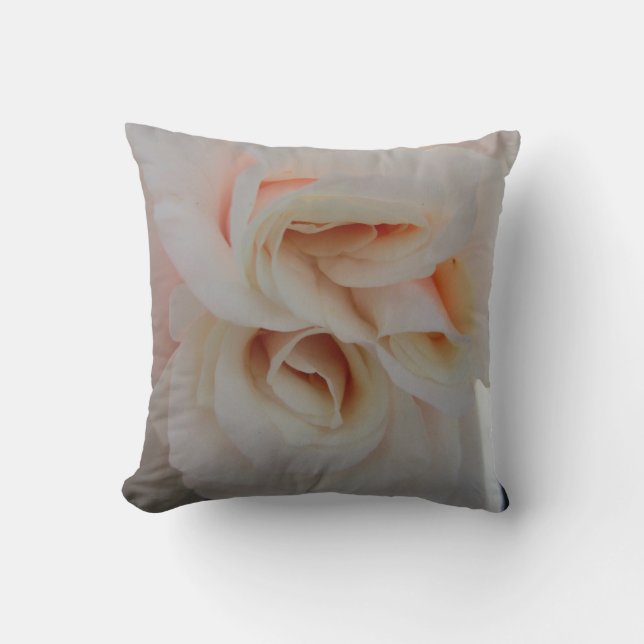 Weiße Rose Kissen (Vorderseite)