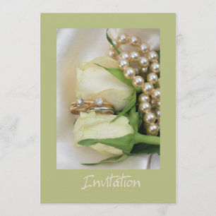 weiße Rose lesbische Hochzeitseinladung Einladung