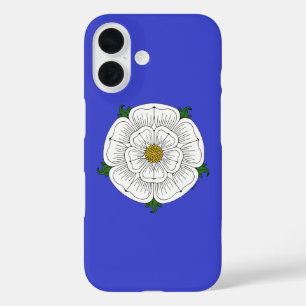 Weiße Rose von York iPhone 16 Hülle