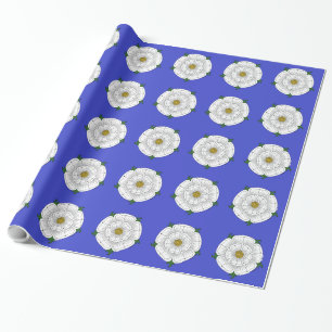 Weiße Rose von York Geschenkpapier