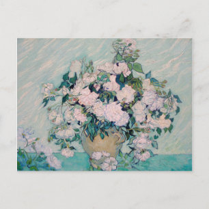 Weiße Rosen-1890-Vincent van Gogh   Einladungspostkarte