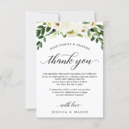 Weiße Rosen anstelle von Favoriten-Platzkarte Ankündigung