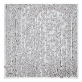 Weiße Rosen E Poster