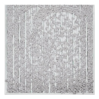 Weiße Rosen E Poster