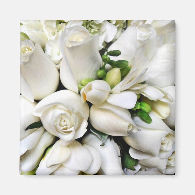 Weiße Rosen für jeden Anlass_ Magnet (Vorne)