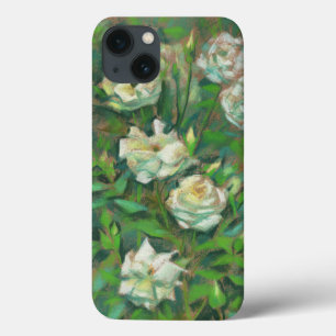 "Weiße Rosen, grüne Blätter", wunderschöne Blume Case-Mate iPhone Hülle