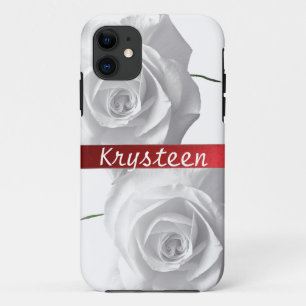 Weiße Rosen personalisierter iPhone 5 Fall Case-Mate iPhone Hülle