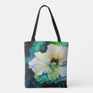 Weiße-Rosen-Tasche