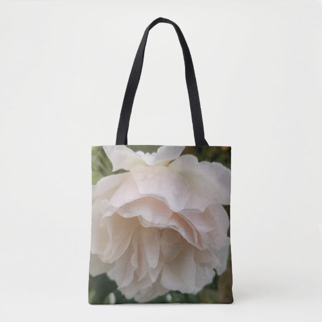 Weiße-Rosen-Tasche (Vorderseite)
