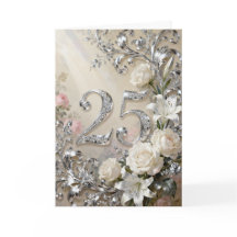 Weiße Rosen und Lilien Silberhochzeit