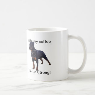 Weiße Rottweiler Tasse
