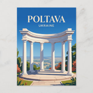 Weiße Rotunde Ukraine Postkarte