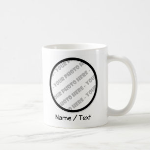 Weiße runde Foto-u. Text-Tasse - schaffen Sie Ihr Kaffeetasse