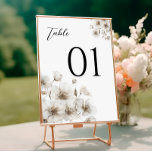 Weiße rustikale Blume Elegante Hochzeiten Tischnum<br><div class="desc">Lassen Sie Ihre Gäste stilvoll mit unserer White Rustic Blume Elegant Wedding Tischnummern zu ihren Sitzplätzen. Diese wunderschön gestalteten Tischkarten sind mit feinen, blühenden Illustrationen auf einem rustikalen, strukturierten Hintergrund versehen, die Eleganz perfekt mit einer Touch von Landschaftszauber verbinden. Die rustikalen Blumenakzente verleihen dem Haus einen eleganten und dennoch einladenden...</div>