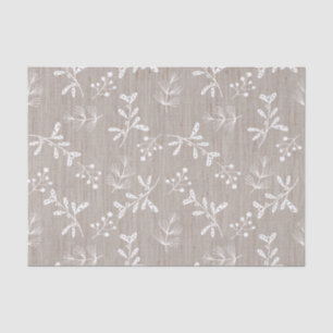 Weiße Rustikale Weihnachten Seidenpapier