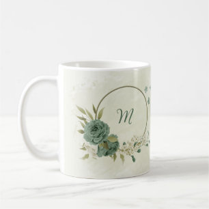 Weiße Salbei-Blume Kaffeetasse