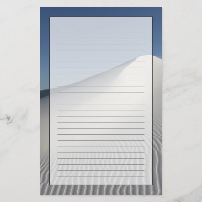 Weiße Sande Briefpapier (Vorderseite)