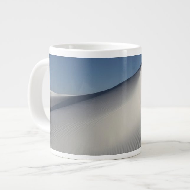 Weiße Sande Jumbo-Tasse (Vorderseite Links)