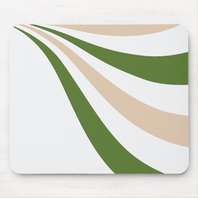Weiße, sandige und palmengrüne Welle Mousepad (Vorne)