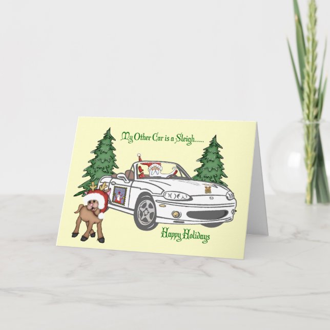 Weiße Sankt Feiertagskarte (Vorderseite)