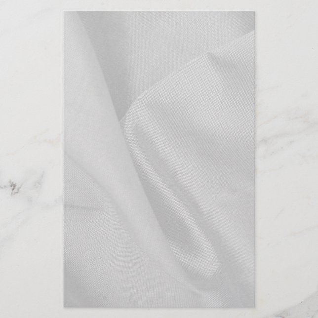 Weiße Satin Briefpapier (Vorderseite)