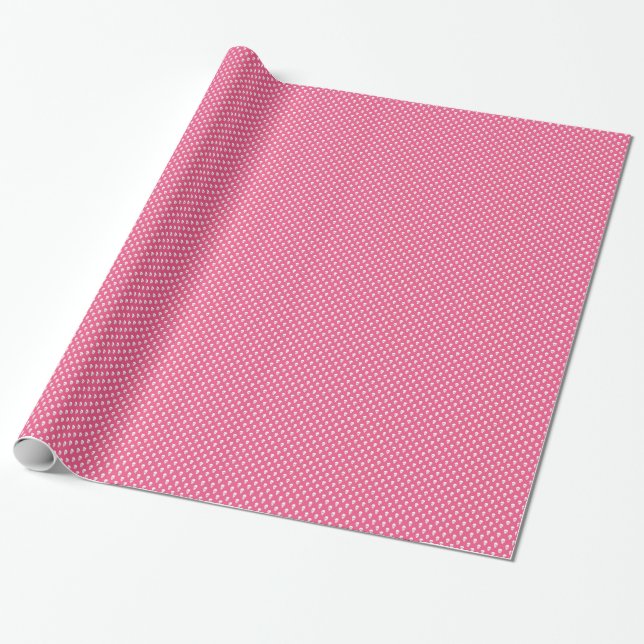 Weiße Schädel auf rosa Packpapier (Ungerollt)