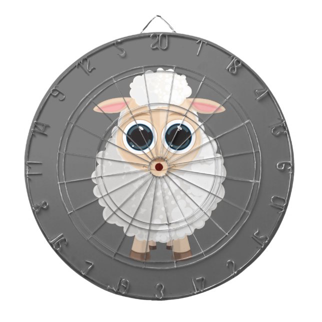 Weiße Schafe Dartscheibe (vorne)