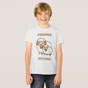 Weiße Schafe mit Kind Tri-Blend Shirt