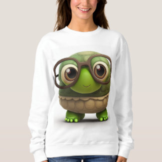 Weiße Schildkröte Sweatshirt