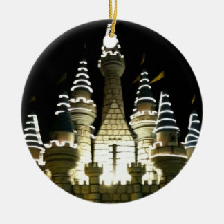 Weiße Schloss Verzierung Keramik Ornament