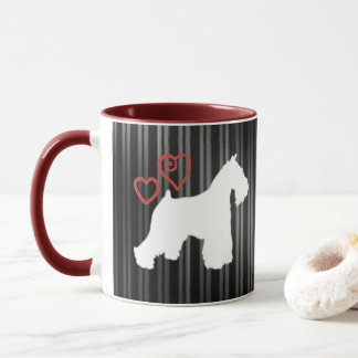 Weiße Schnauzer-Kaffee-Tasse Tasse