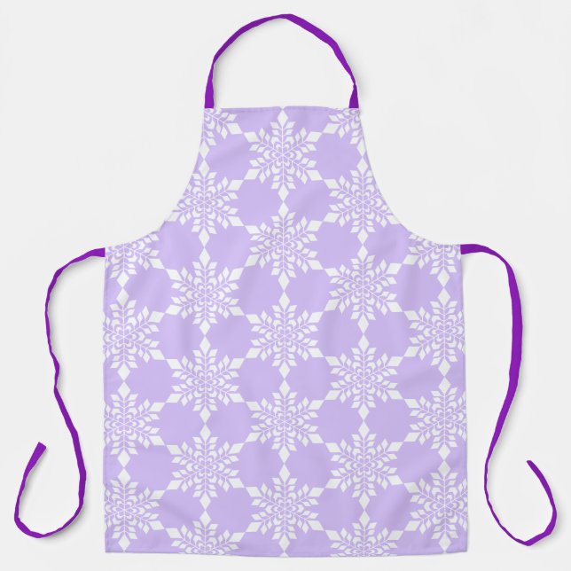 Weiße Schneeflocke Schürze (Vorderseite)