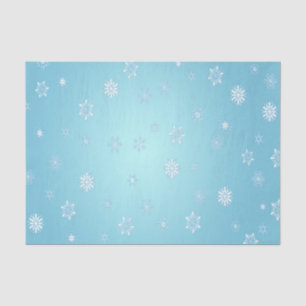 Weiße Schneeflocken Seidenpapier
