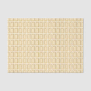 Weiße Schokoladen-Bar-Beschaffenheit Seidenpapier