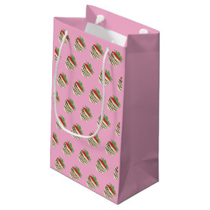 Weiße Schokoladen-Erdbeere Kleine Geschenktüte
