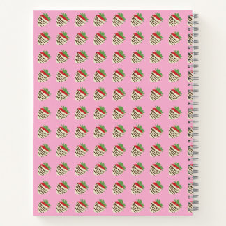 Weiße Schokoladen-überzogenes Spiralnotizbuch Notizbuch