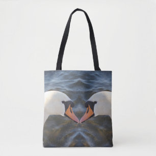 Weiße Schwan Schultertasche