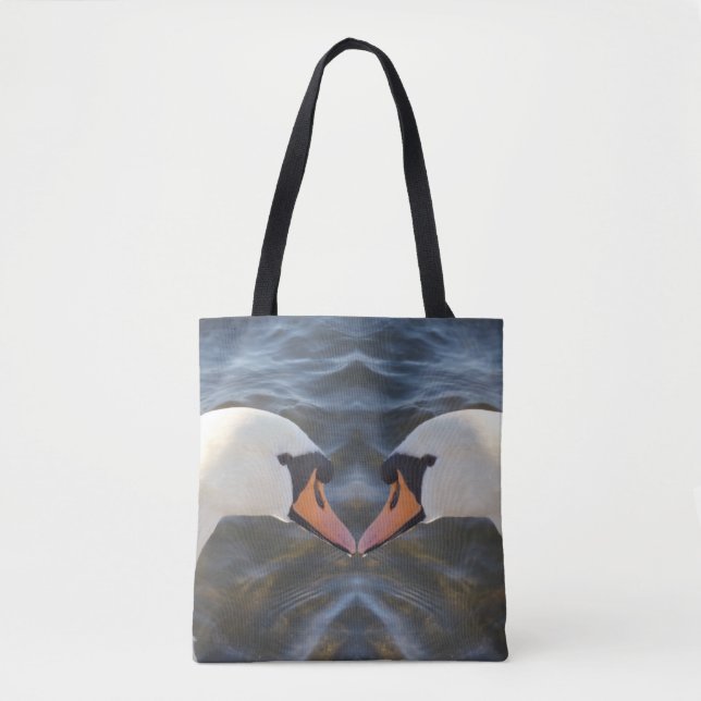 Weiße Schwan Schultertasche (Vorderseite)
