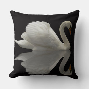 Weiße-Schwan-Wurfkissen Kissen