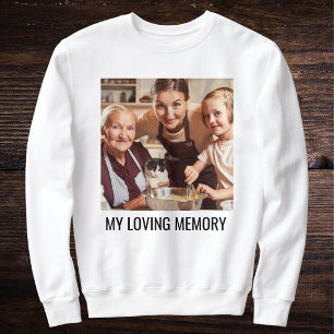 Weiße schwarze personalisierte Katzenmutter-Famili Sweatshirt