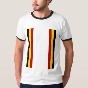 Weiße schwarze Rundhals T-Shirts DEUTSCHLAND DESIG