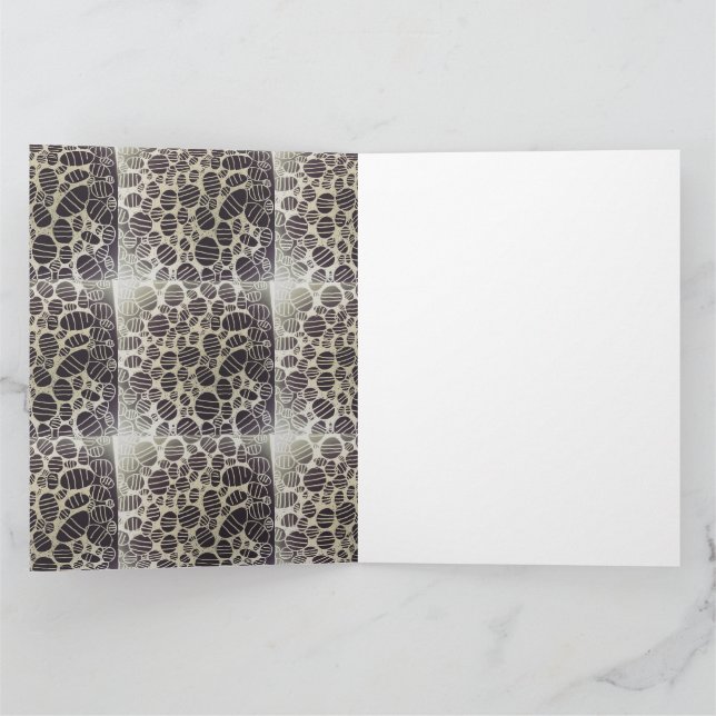 Weiße, schwarze Yaei-Muster verändern Ihr Leben Karte (Innenseite)