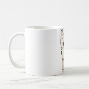Weiße Schweizer Hirte Kaffeetasse