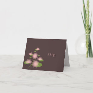 Weiße Seerose Elegant Einfach Moderne RSVP Einladung