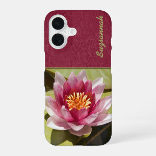 Weiße Seerose ist Pink iPhone 16 Hülle