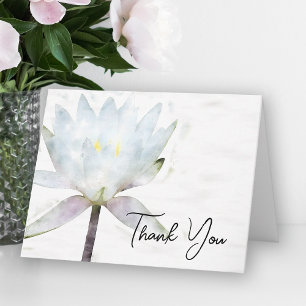 Weiße Seerose Trauer Beileid Danke