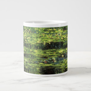 Weiße Seerosen von Claude Monet, Vintage Art Jumbo-Tasse