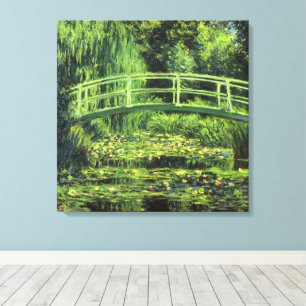Weiße Seerosen von Claude Monet, Vintage Art Leinwanddruck