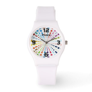 Weiße Seilbahn für Damen Armbanduhr