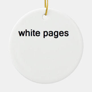 weiße Seiten Keramikornament